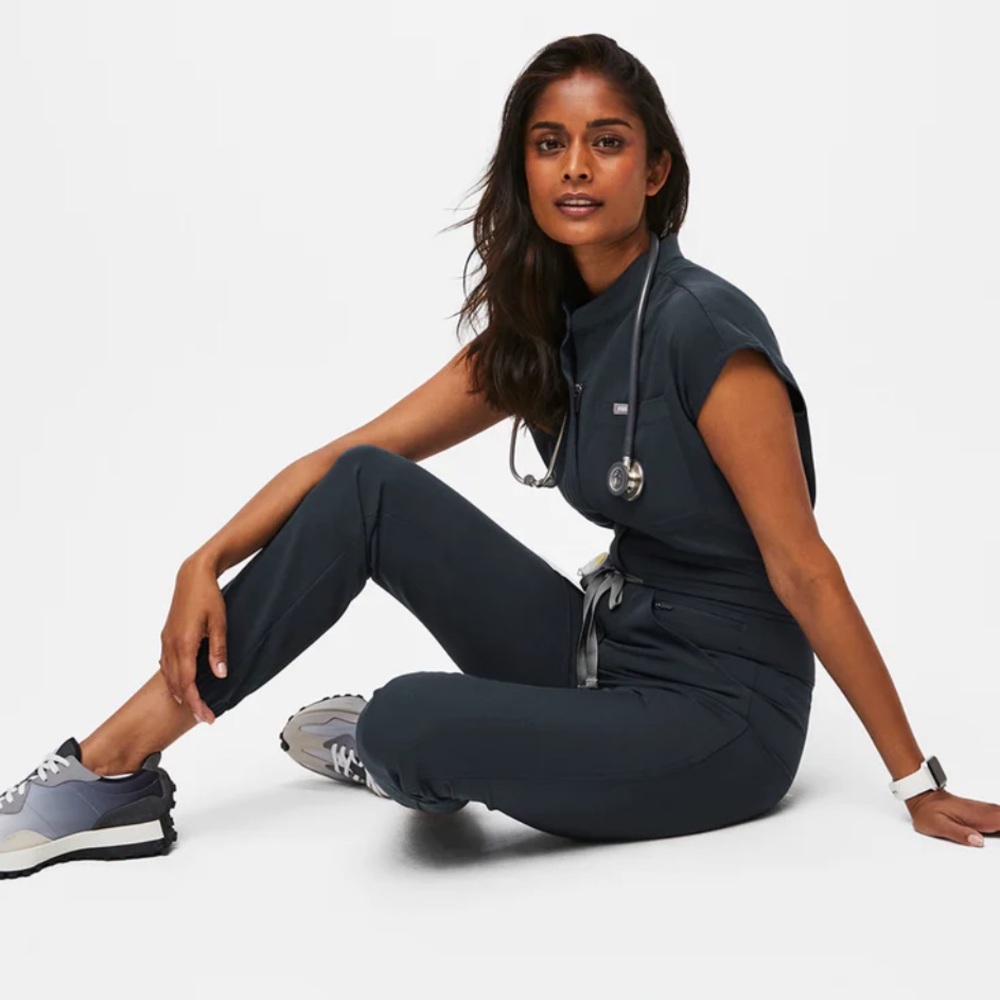 - FIGS scrub ScrubJumpsuit limited edition women's Dark Harbor Rafaela